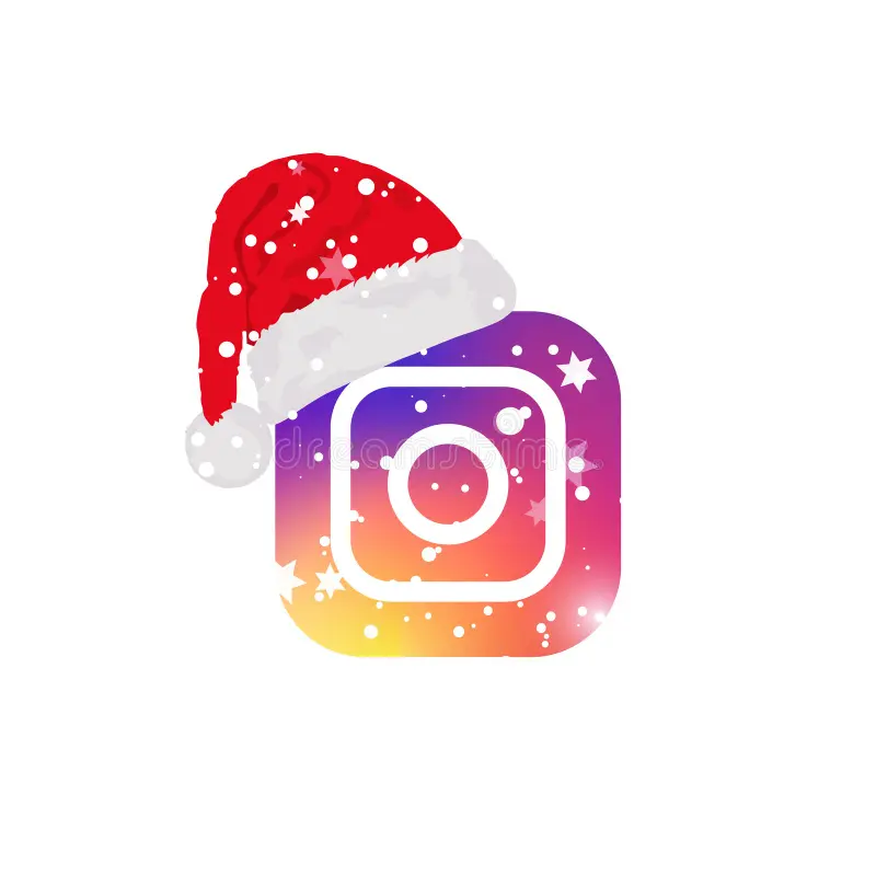 instagram popular logo winter style santa hat editorial vector vinnitsa ukraine december 196204788jpg